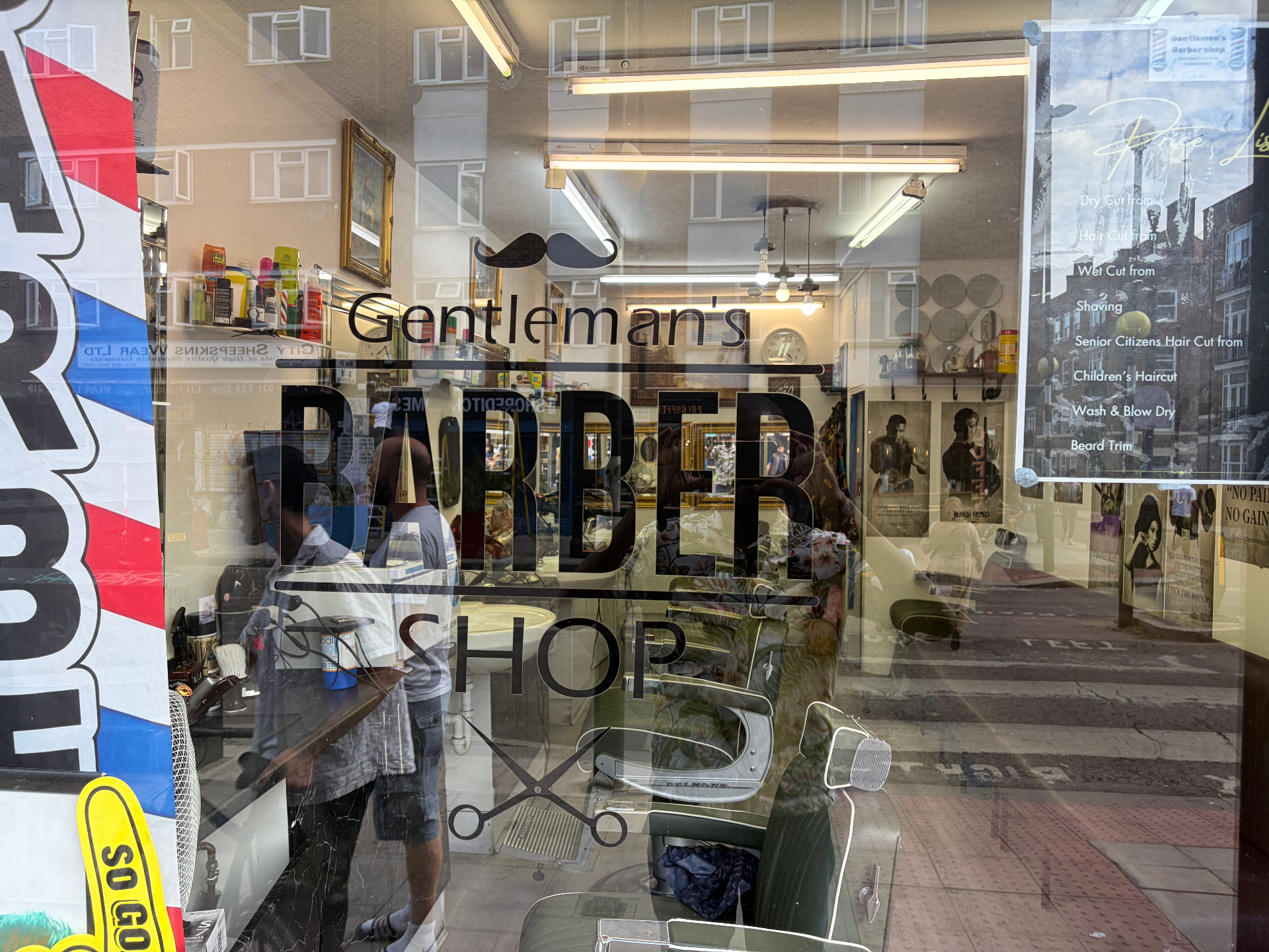 Legends Barbers shopfront on Bethnal Green Road